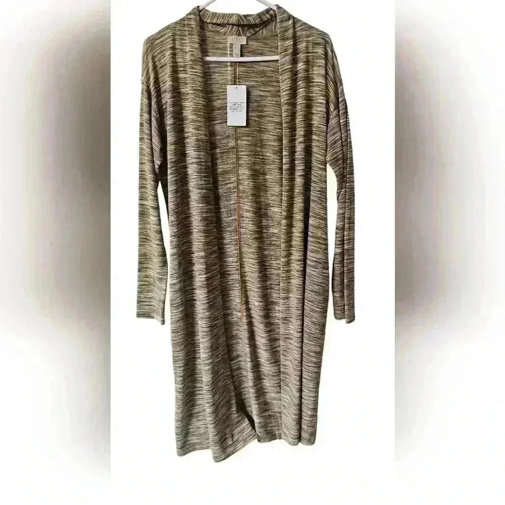 LOGO by Lori Goldstein Duster Cardigan